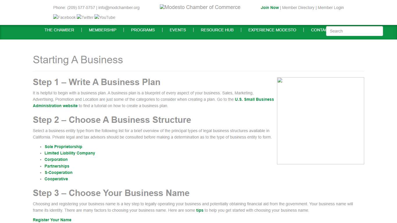 Starting A Business | Modesto Chamber of Commerce